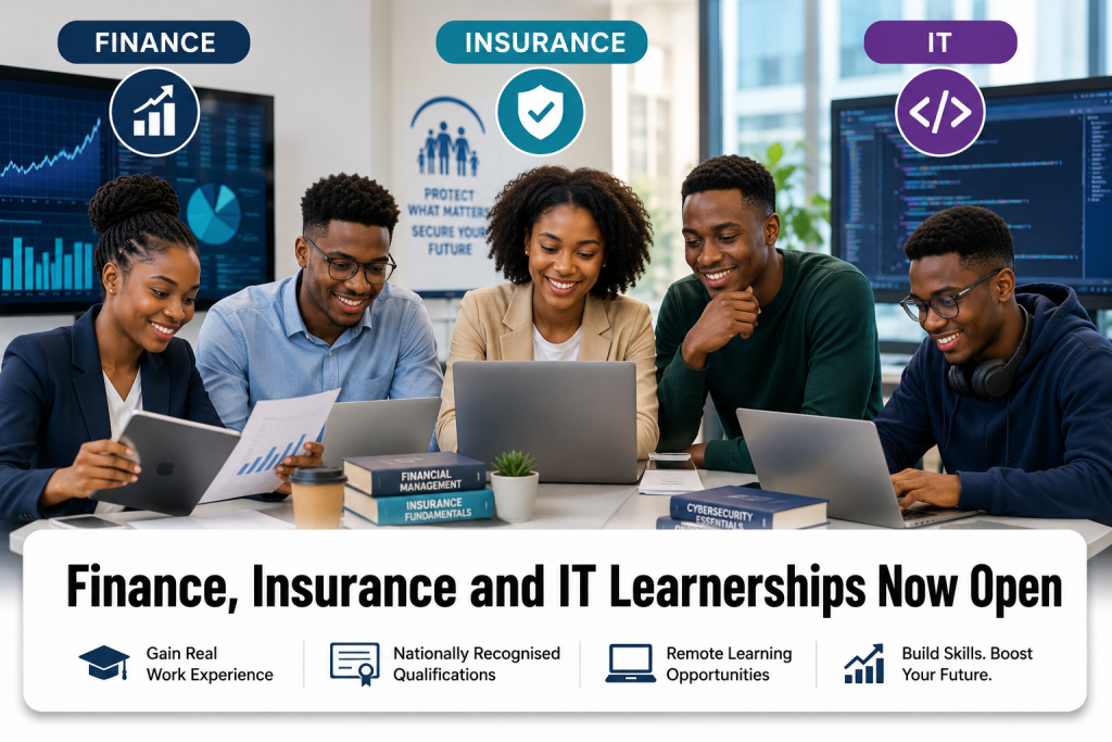 Finance, Insurance and IT Learnerships Now Open