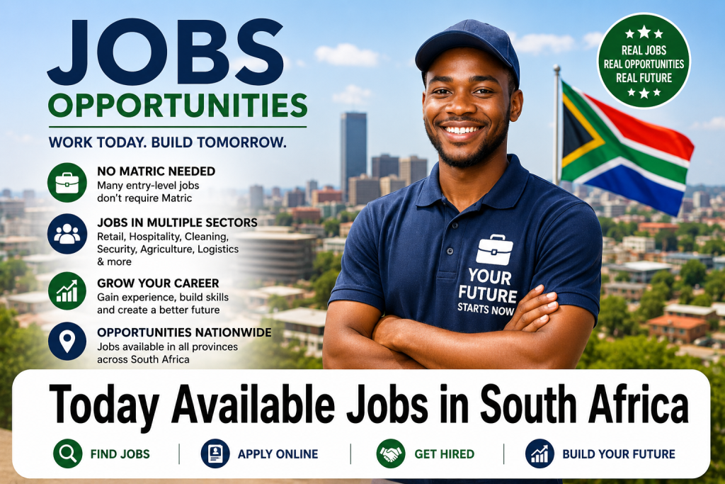 Today Available Jobs in South Africa