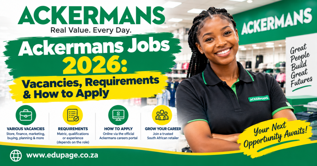 Ackermans Jobs 2026