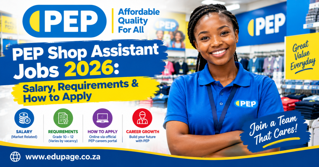 PEP Shop Assistant Jobs 2026: Salary, Requirements & How to Apply